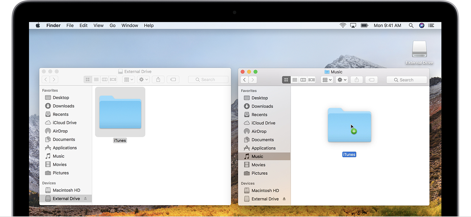 switch photo library folder on mac